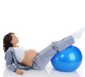A birthing ball can help with finding a comfortable position during labor