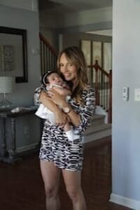 Natalia beams with her daughter Sophia