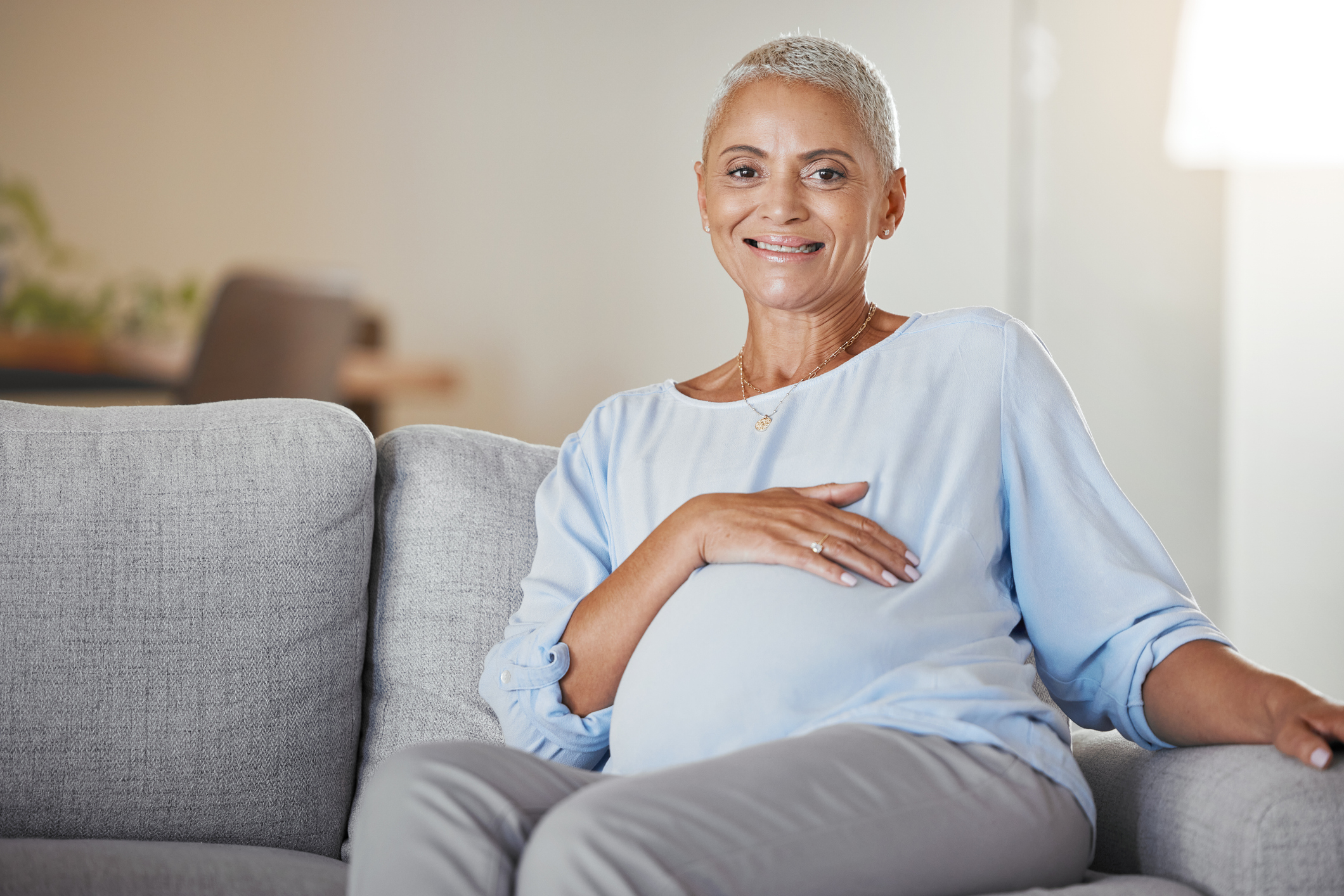 Mature pregnant woman